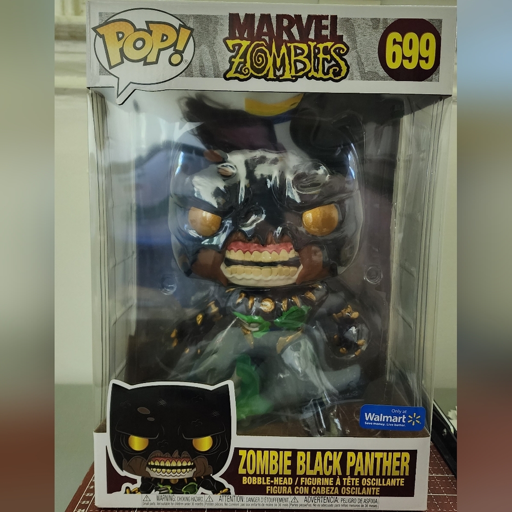 FUNKO POP! JUMBO: Marvel Zombies - Black Panther 699 New Marvel Walmart